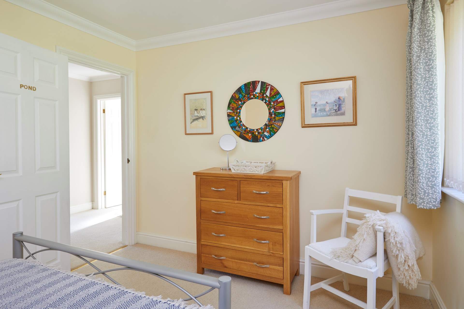 All three bedrooms have been designed with guests' comfort in mind.