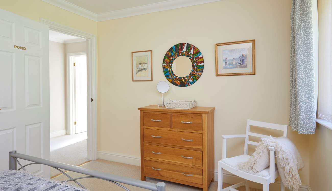 All three bedrooms have been designed with guests' comfort in mind.