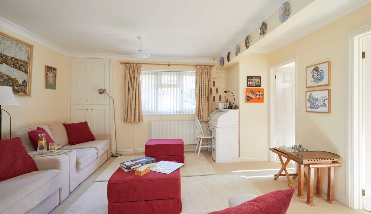 The second sitting-room on the lower ground floor is a great space for the little ones to play.