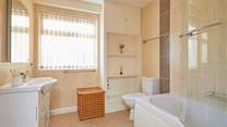 This bathroom is located on the lower ground floor.