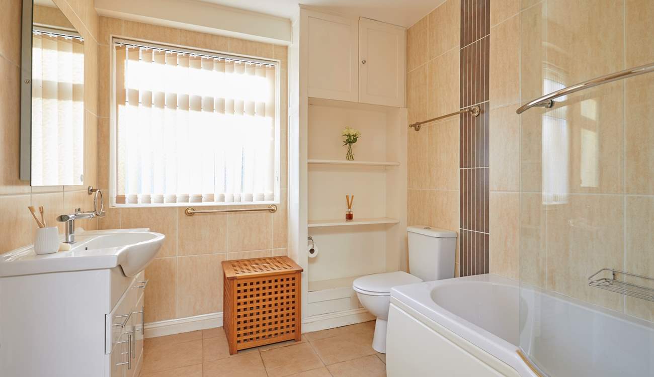 This bathroom is located on the lower ground floor.