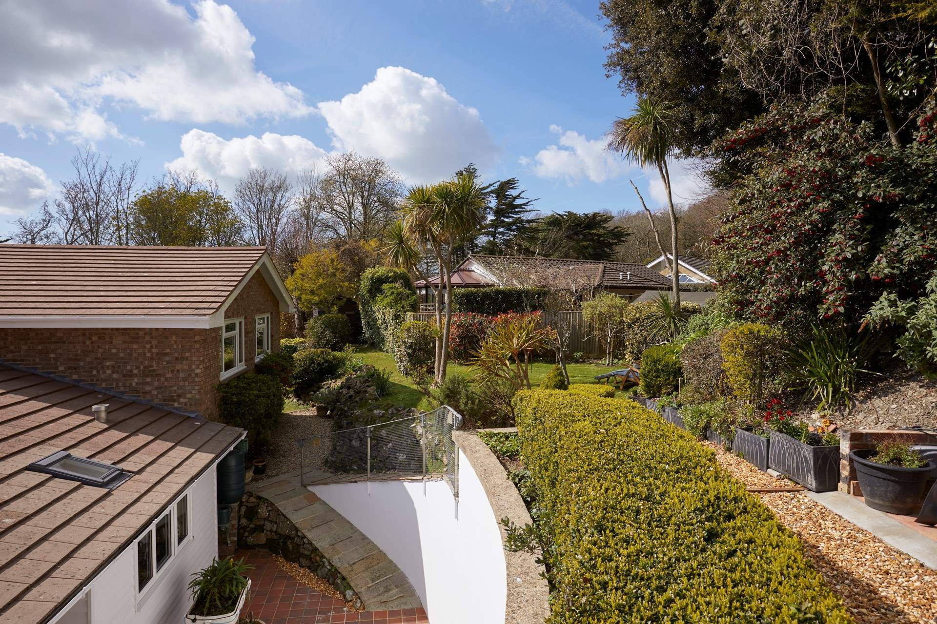 The garden is tiered - please take care and use the handrails provided on the paths.
