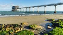 Bembridge beach and lifeboat station.