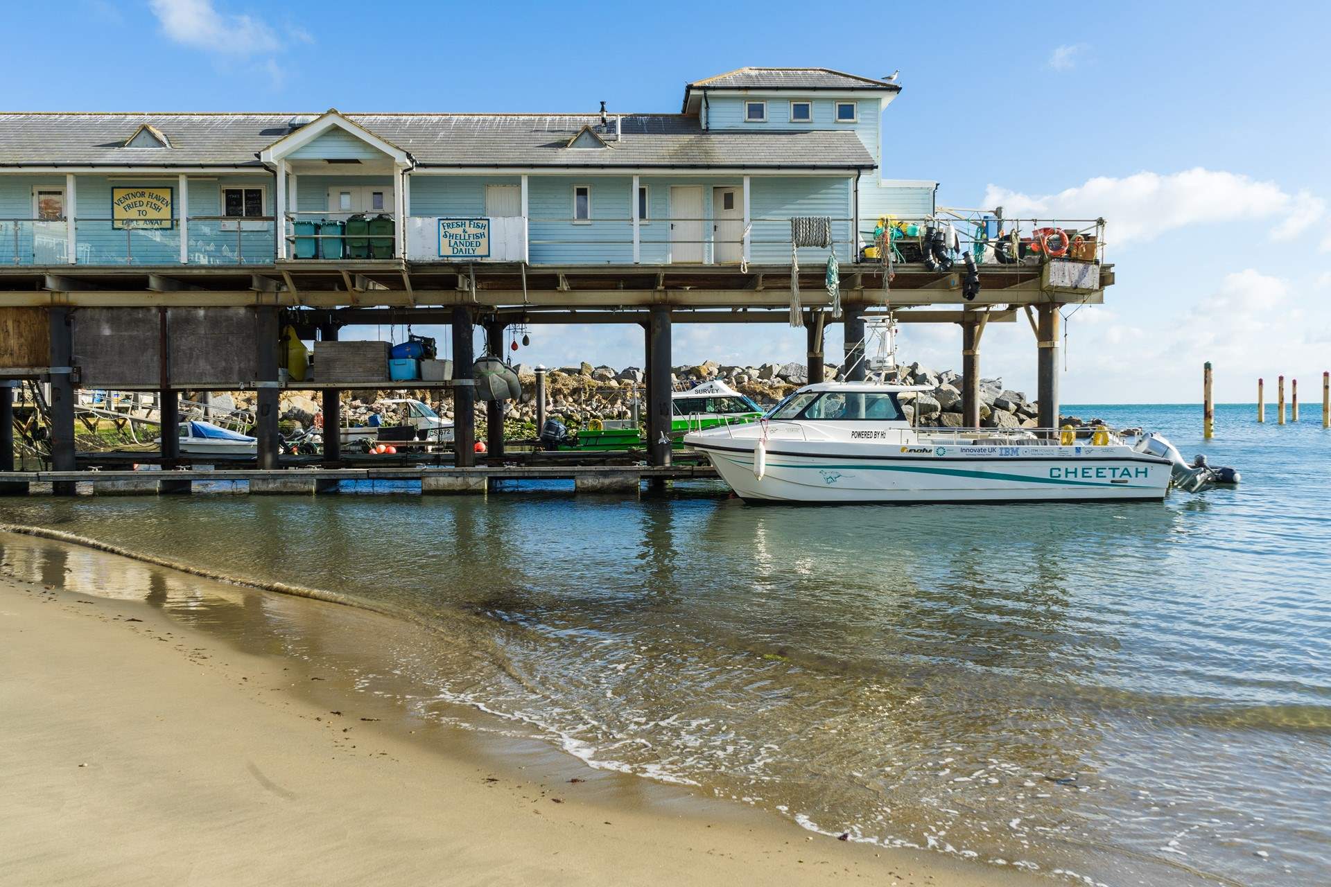 Pop by and pick up a treat of fish and chips from Ventnor Fishery.