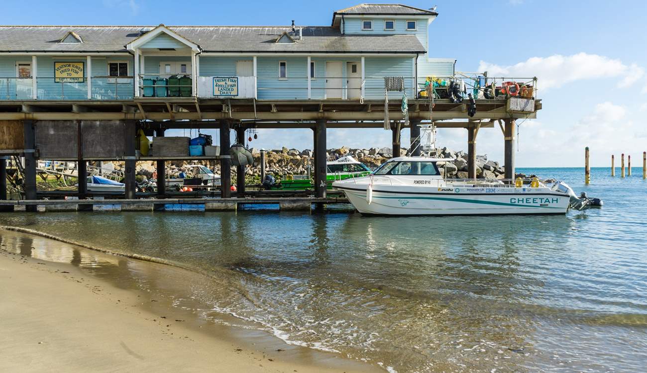 Pop by and pick up a treat of fish and chips from Ventnor Fishery.