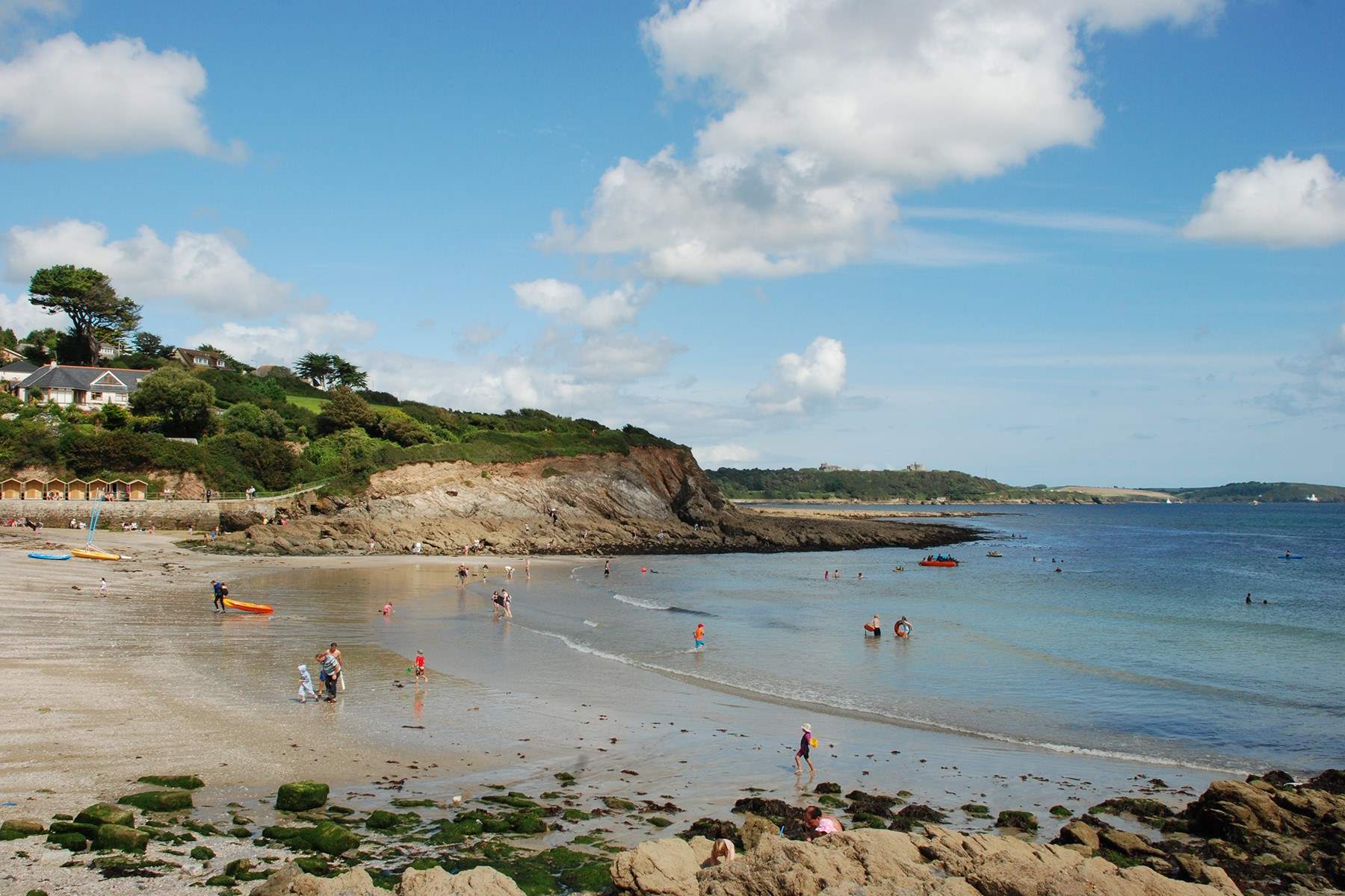 Swanpool beach is just along the coast path with a great cafe, restaurant and watersports on offer. 