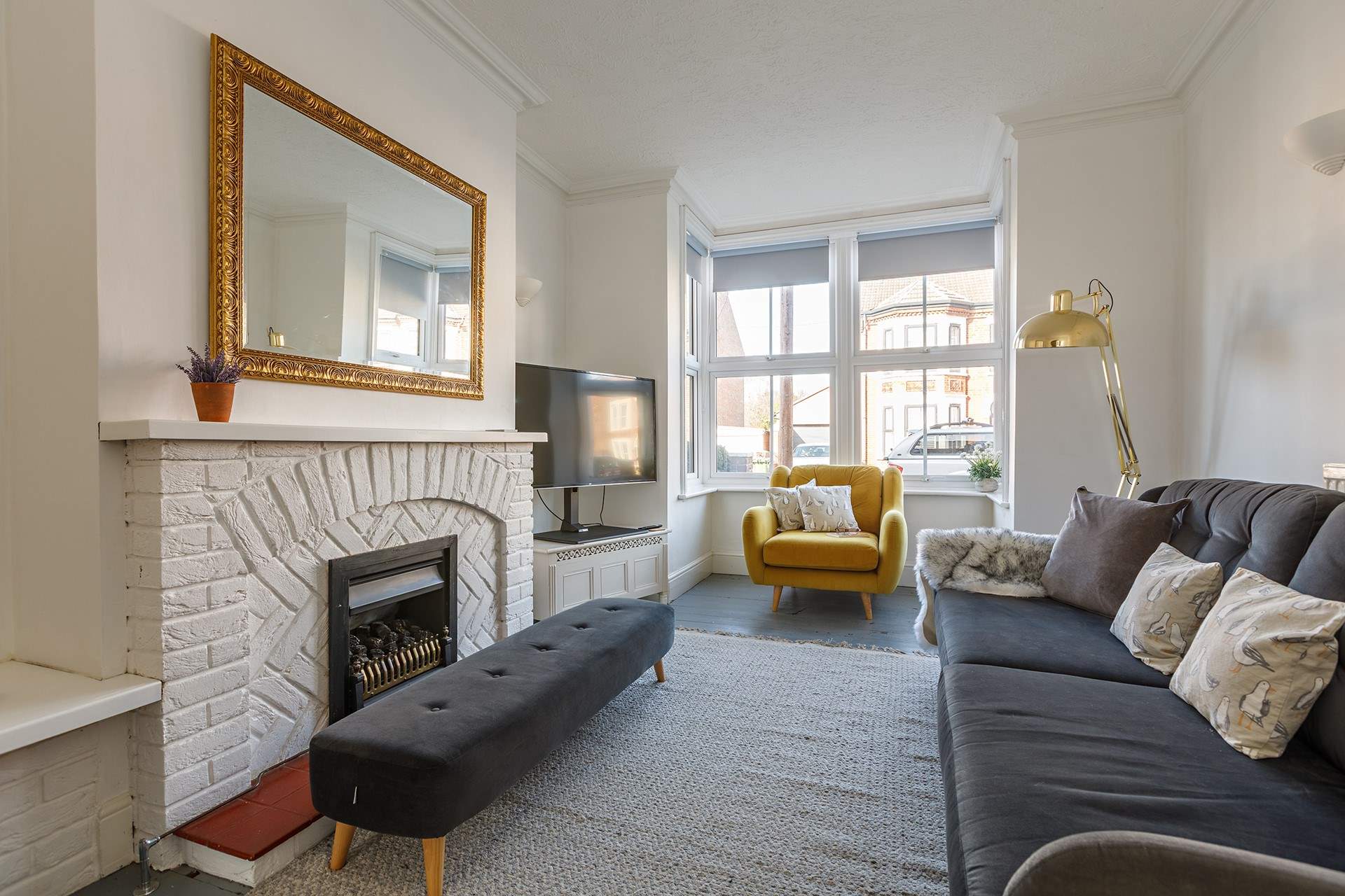 The comfy seating-area.