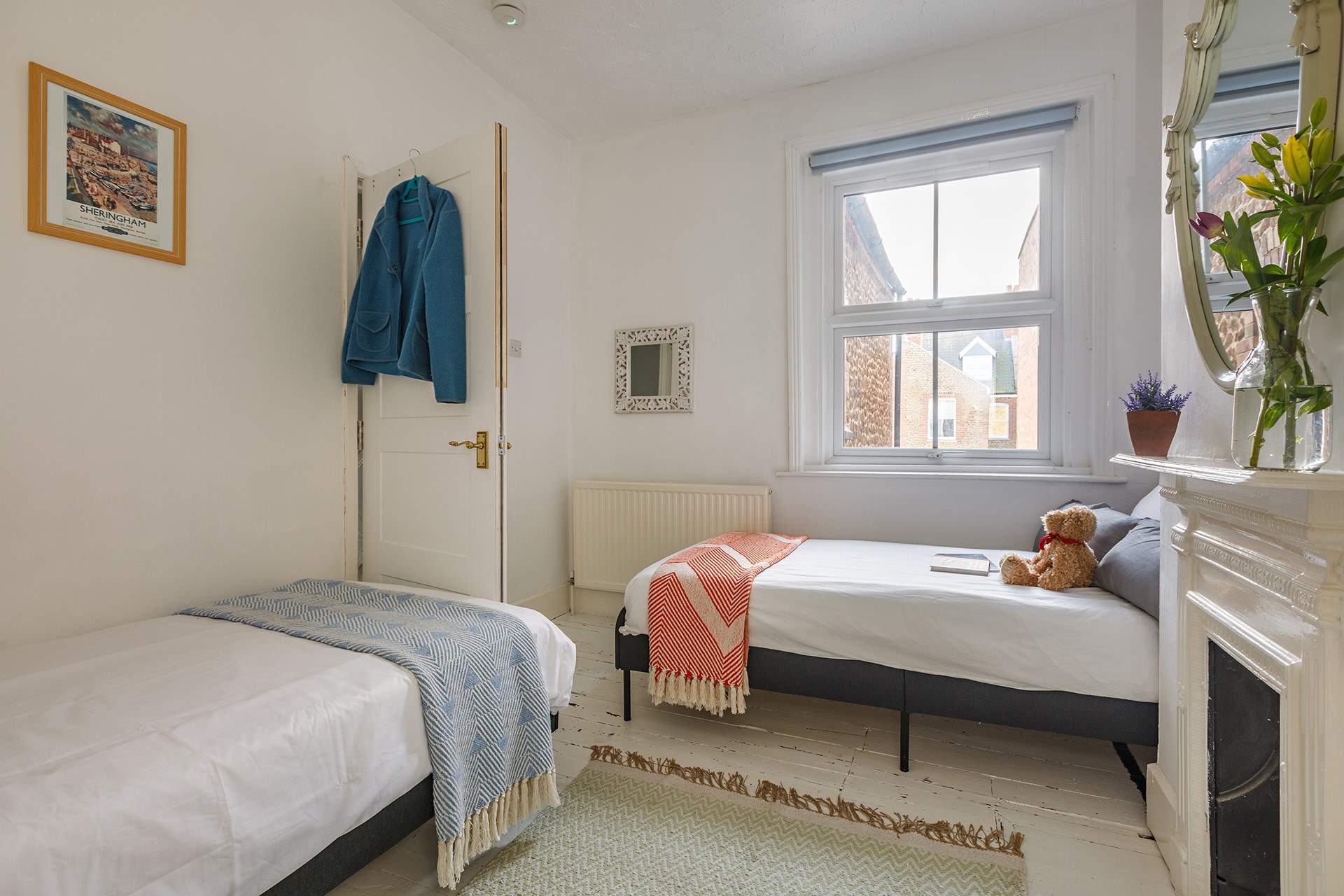 Full size, three-foot beds for friends or children to relax and enjoy a perfect night's sleep.