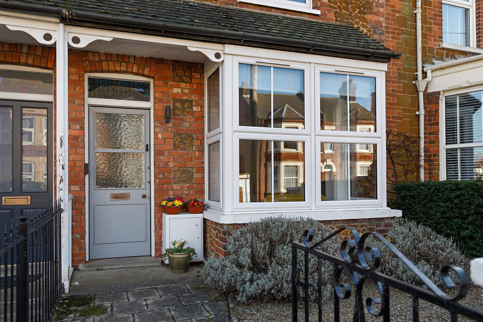 Enjoy the soft scent of lavender on your doorstep.