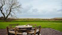 Take dinner al fresco and star gaze on a still moonlit summer's night. 
