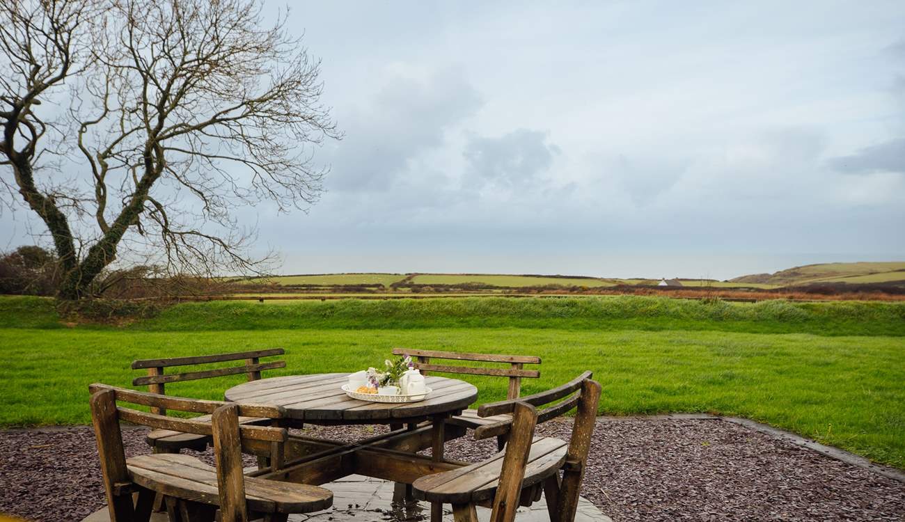 Take dinner al fresco and star gaze on a still moonlit summer's night. 