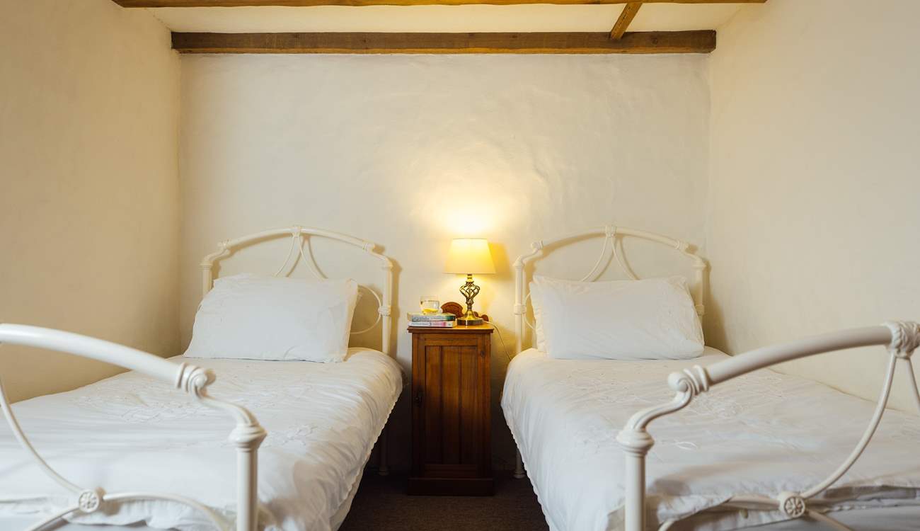 Sweet twin room on the ground floor. 