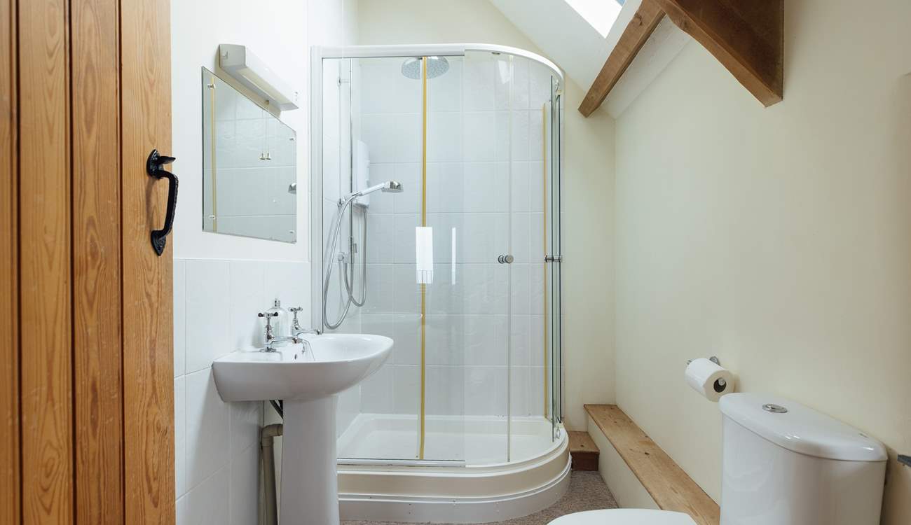 The shower-room for the double bedroom on the first floor. 