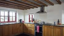 The holiday chef will be in their element in the spacious, well-equipped kitchen. 