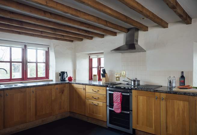 The holiday chef will be in their element in the spacious, well-equipped kitchen. 