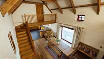 Each double room has its own staircase. 