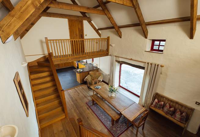 Each double room has its own staircase. 