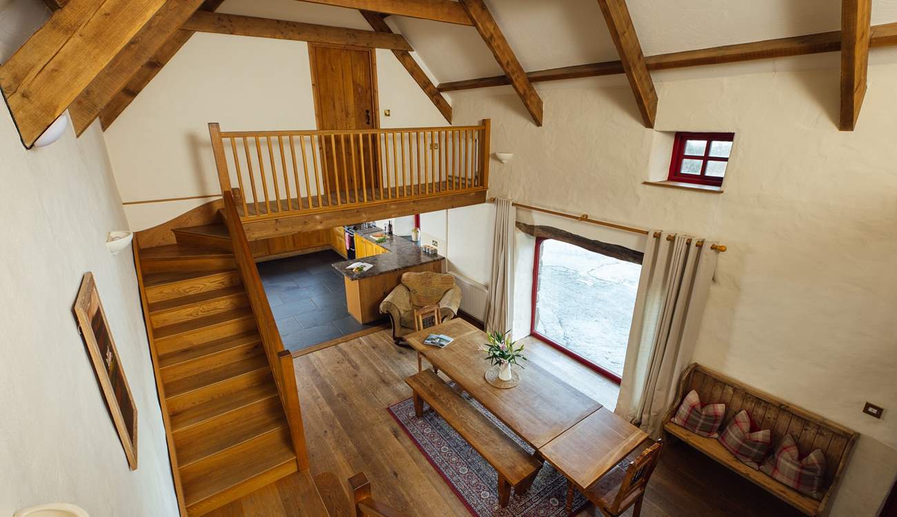 Each double room has its own staircase. 