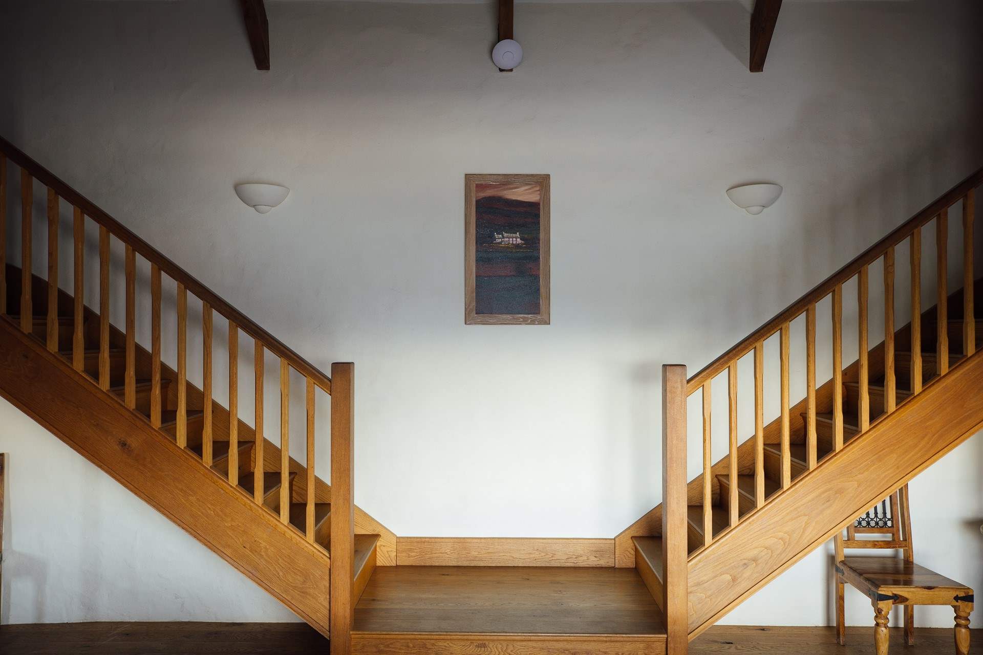 Time to climb the wooden hill.