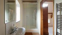 Spacious en suite shower-room. 