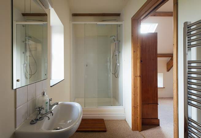 Spacious en suite shower-room. 