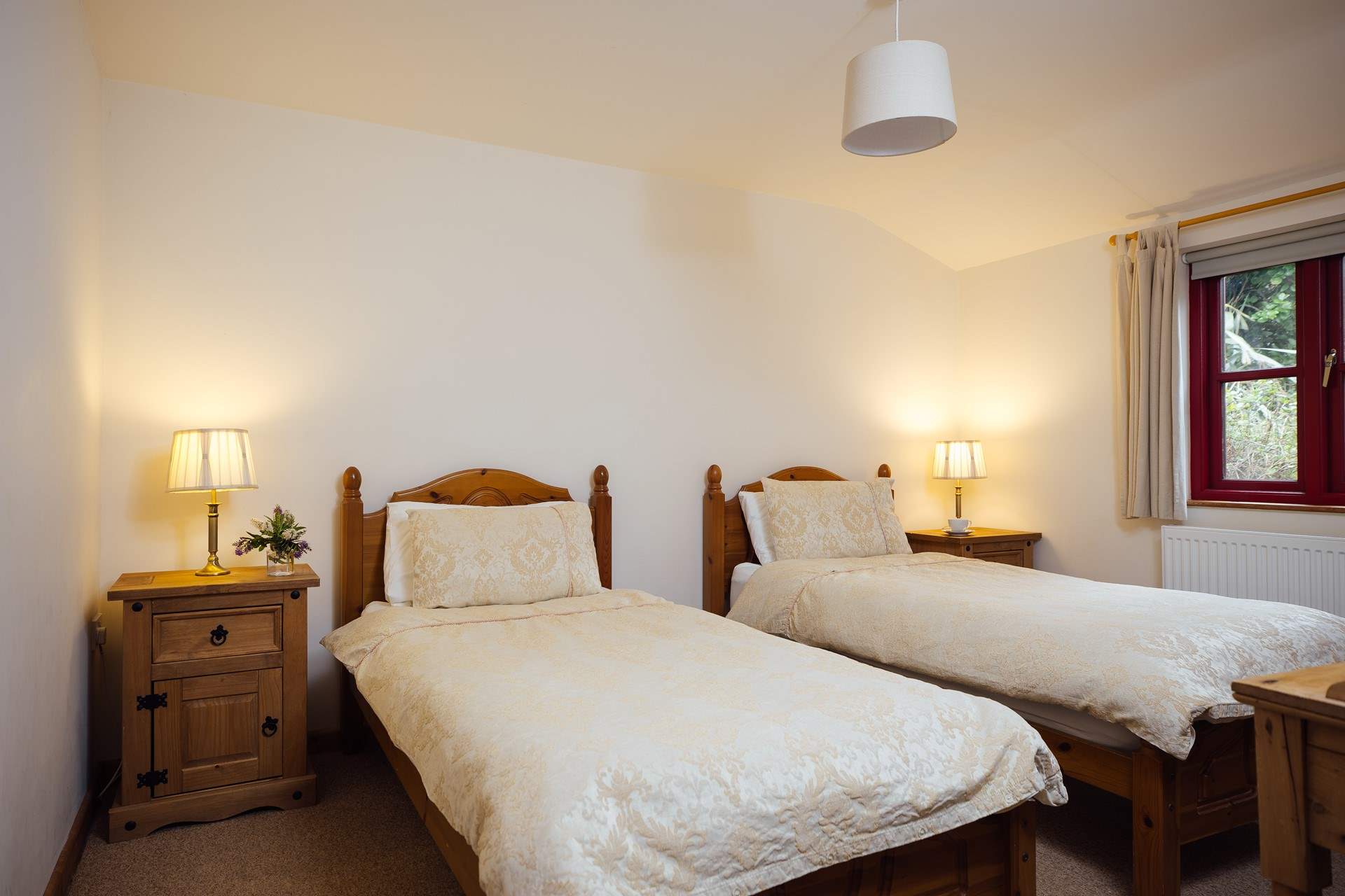 Charming twin room on the ground floor. 