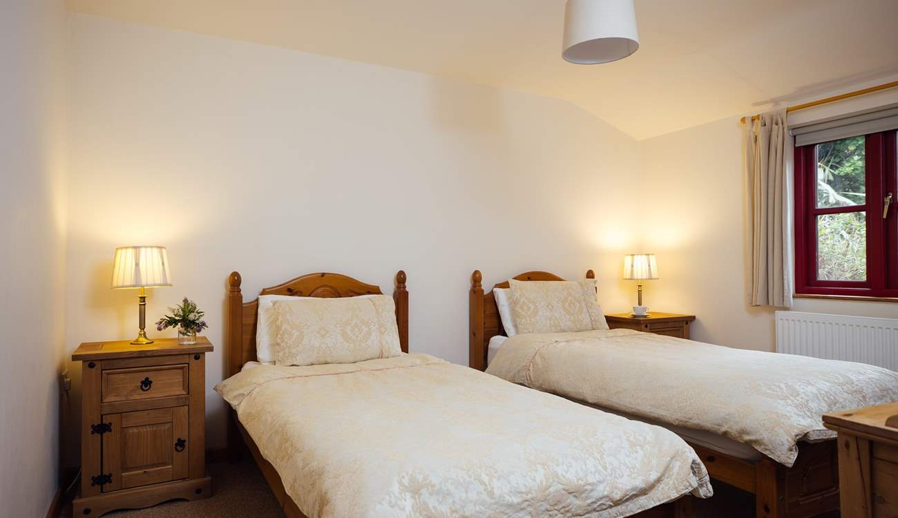 Charming twin room on the ground floor. 