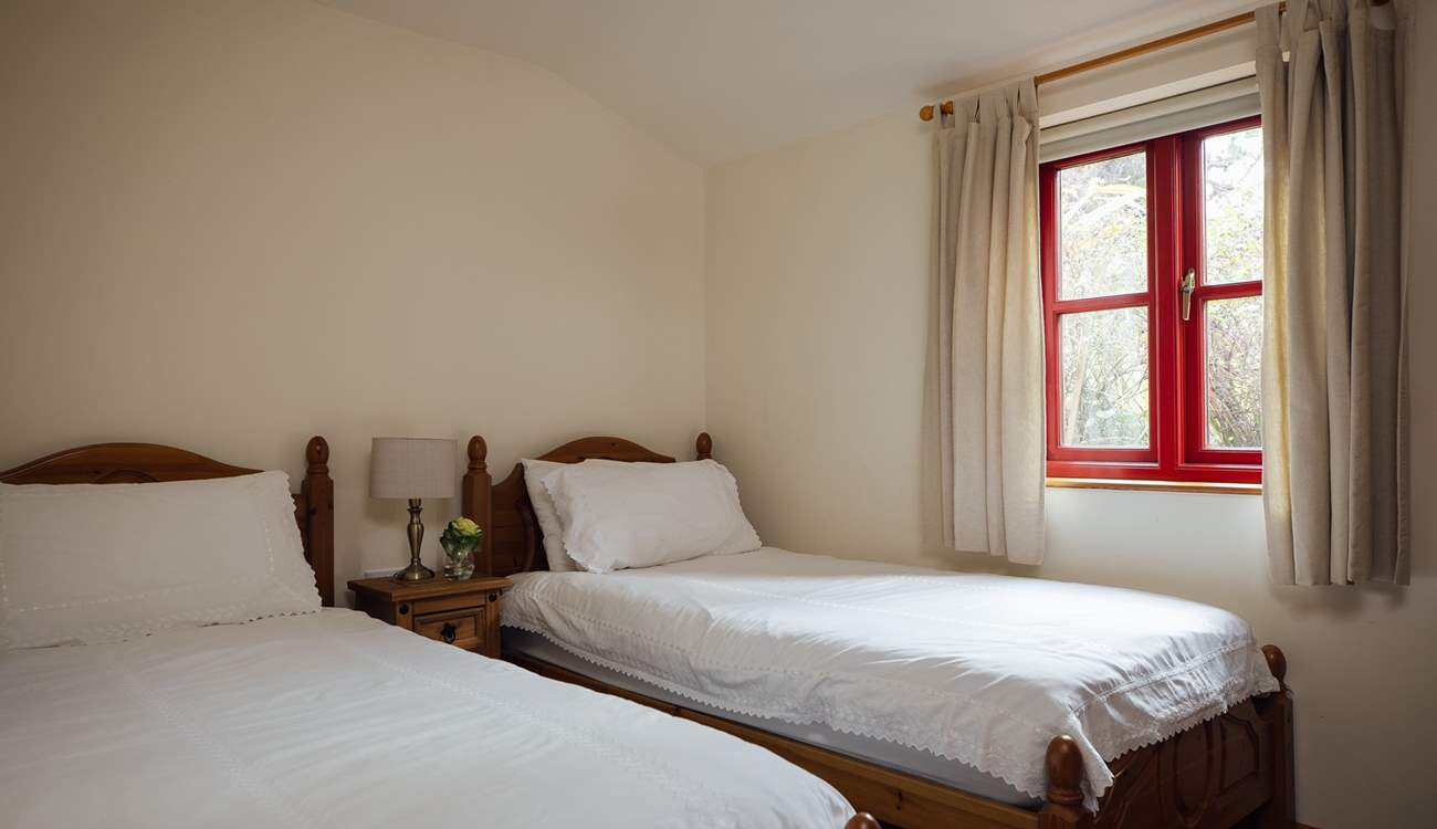 One of two delightful twin rooms on the ground floor. 