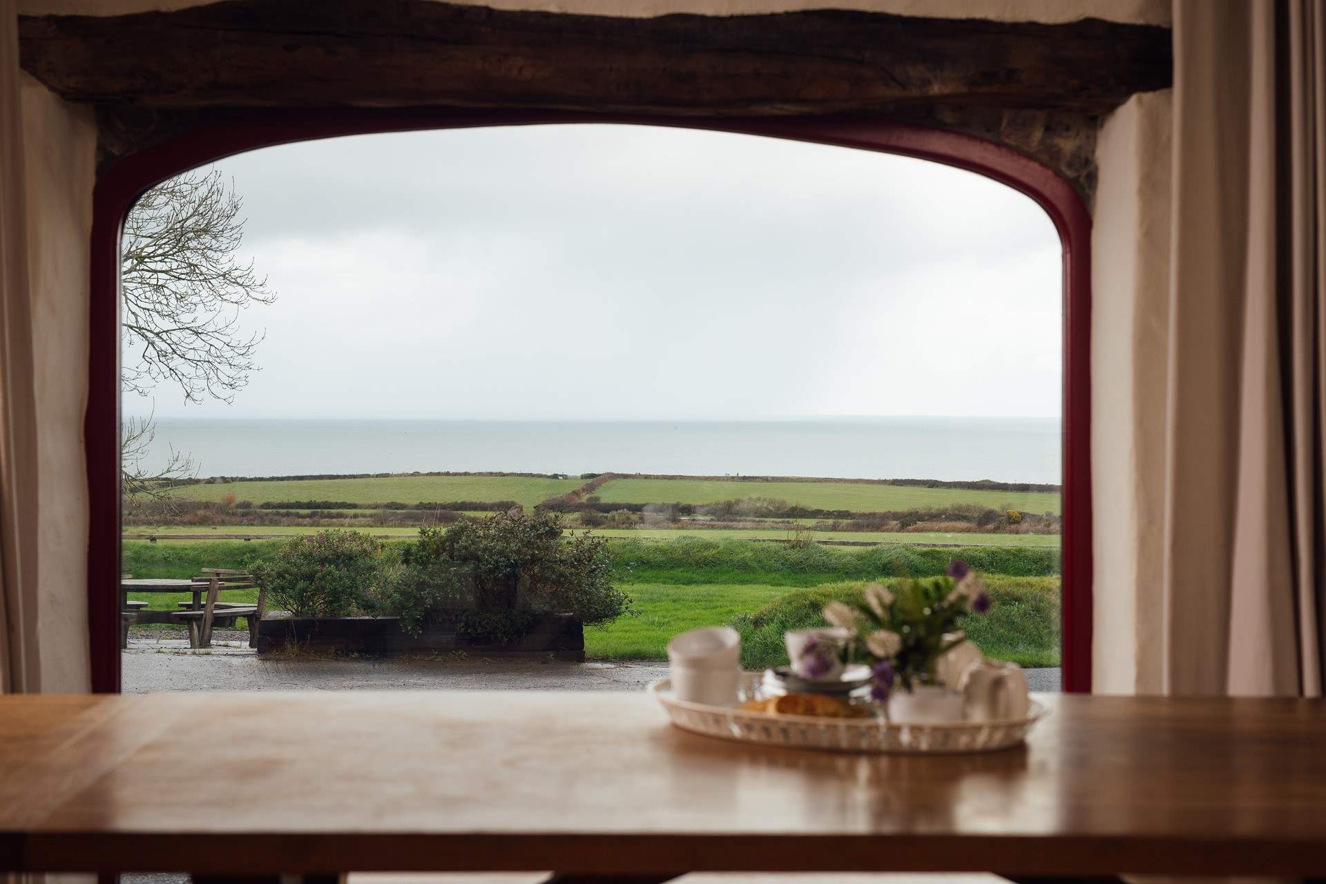 Idyllic location, surrounded by the sea. 