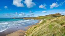 The enchanting beauty of Whitesands Beach is very nearby. 