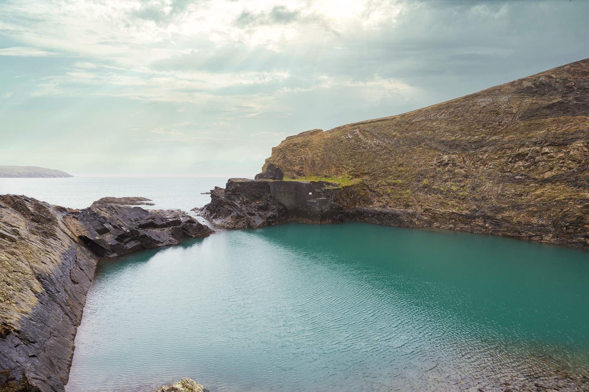 From Abereiddy beach take the short stroll to the magical Blue Lagoon. 