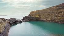 From Abereiddy beach take the short stroll to the magical Blue Lagoon. 