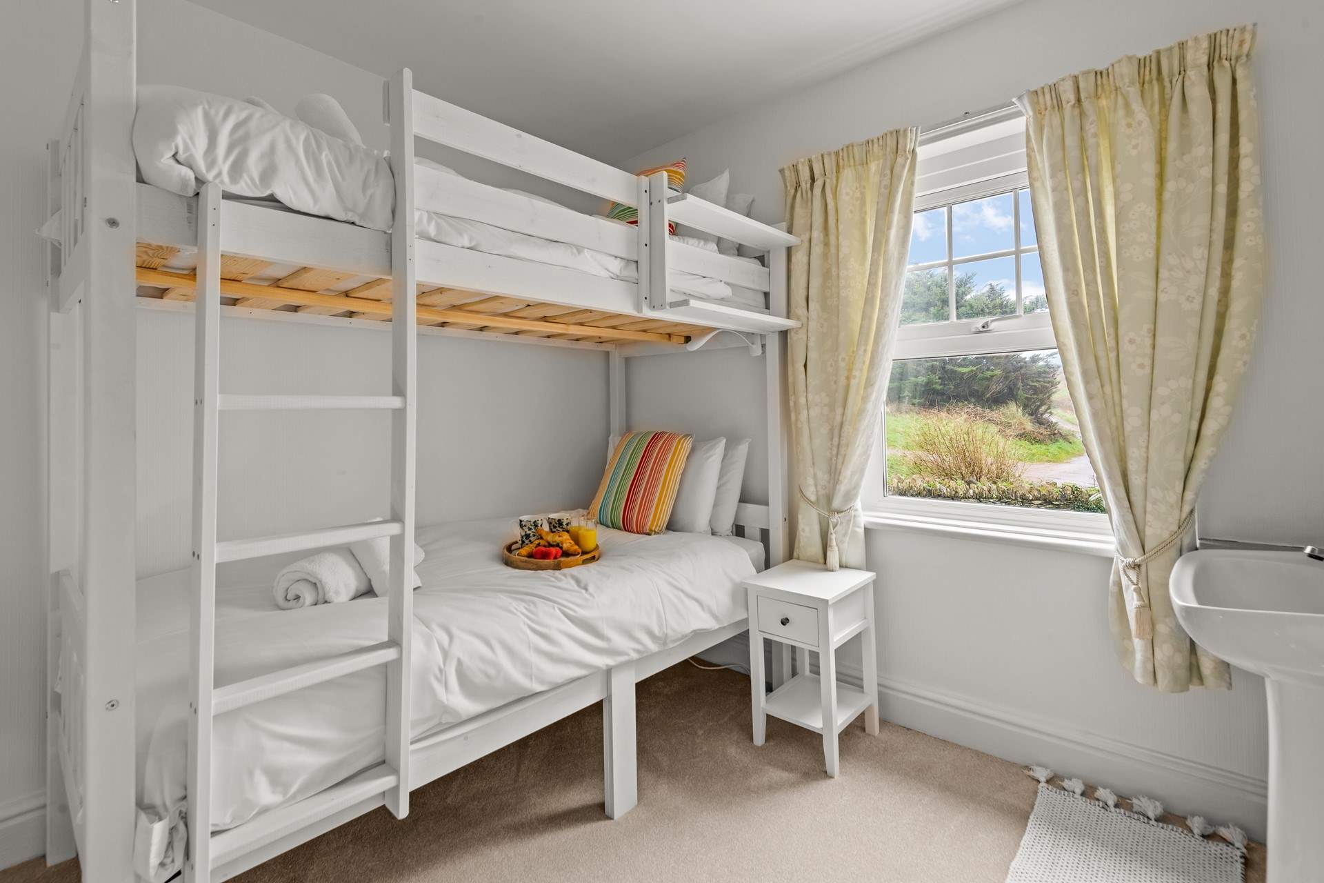 Bedroom 3 is this cute bunk bedroom (the top bunk is only for use by children over the age of six years).
