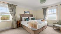Bedroom 1 is a super spacious super-king bedroom, which can be made up as twins on request.