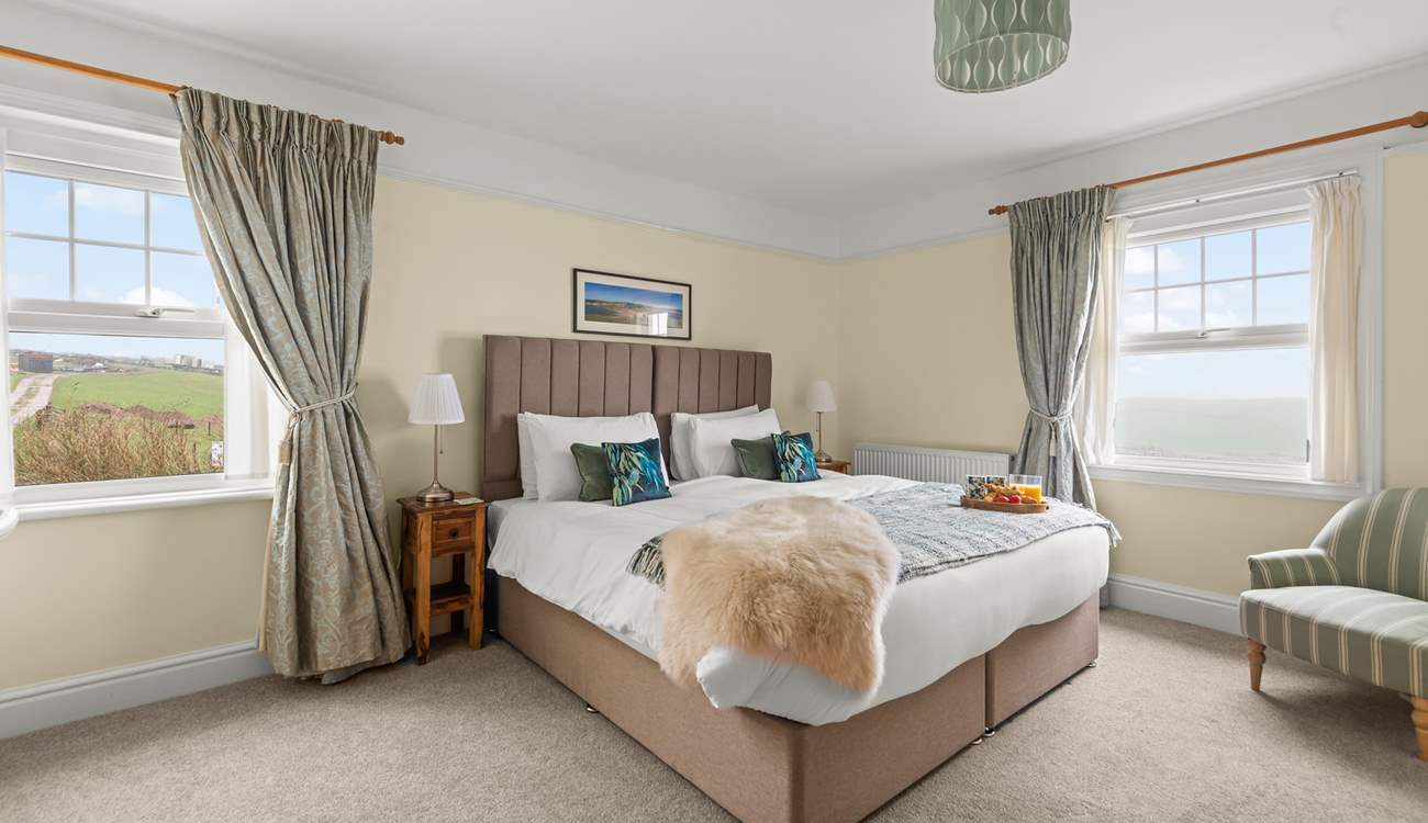 Bedroom 1 is a super spacious super-king bedroom, which can be made up as twins on request.