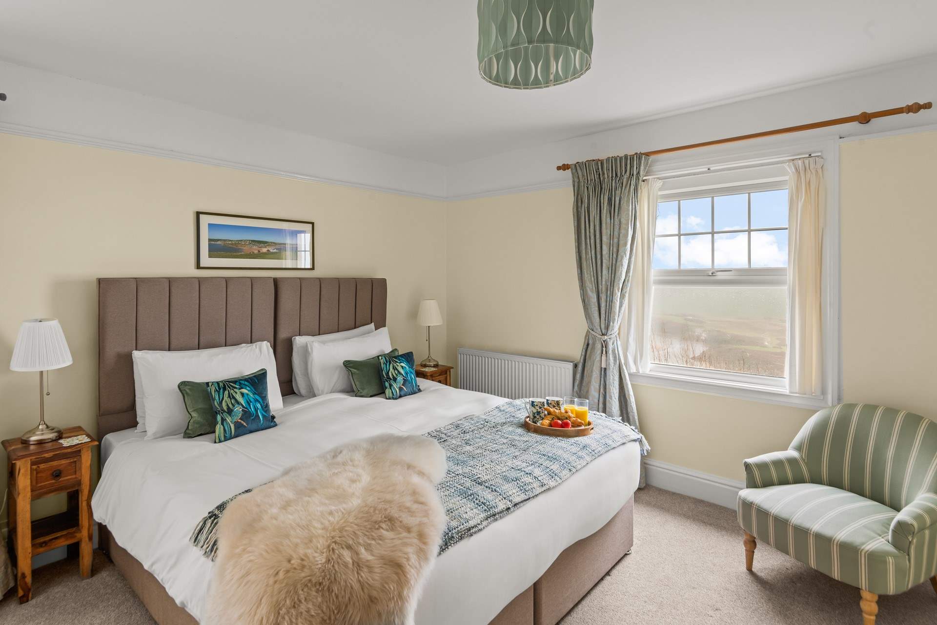 Bedroom 1 boasts a glorious super-king size bed.