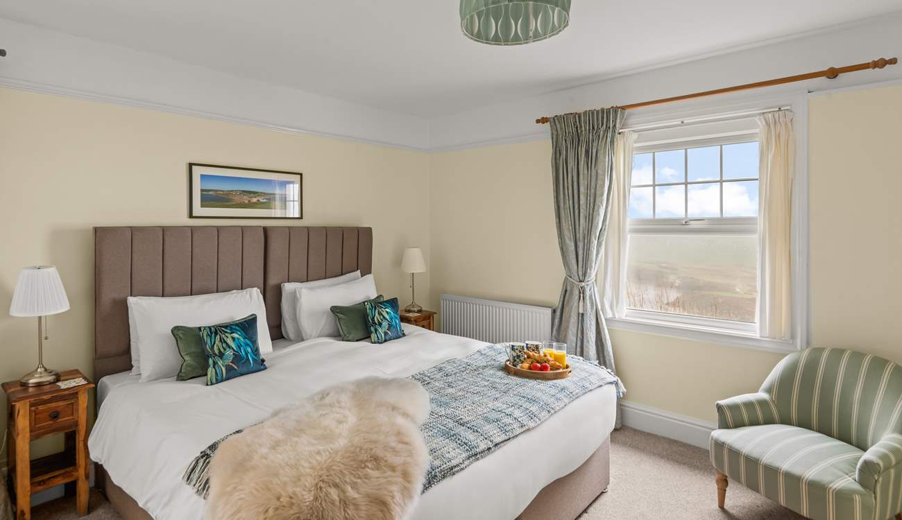 Bedroom 1 boasts a glorious super-king size bed.