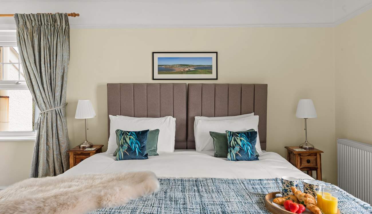 Snuggling up for the night in this super-king size bed is a real treat.