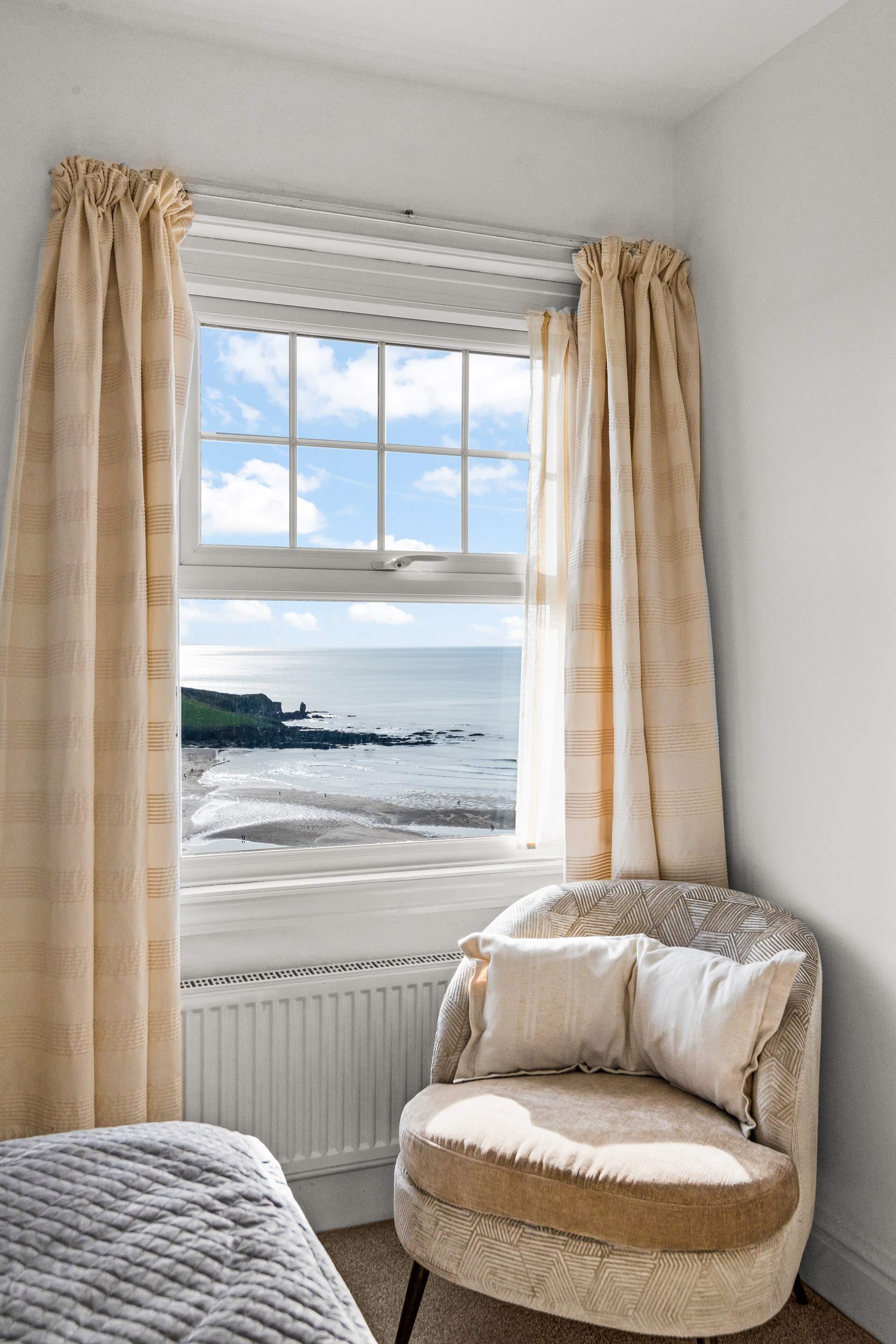 Peeking out of the window from bedroom 2.