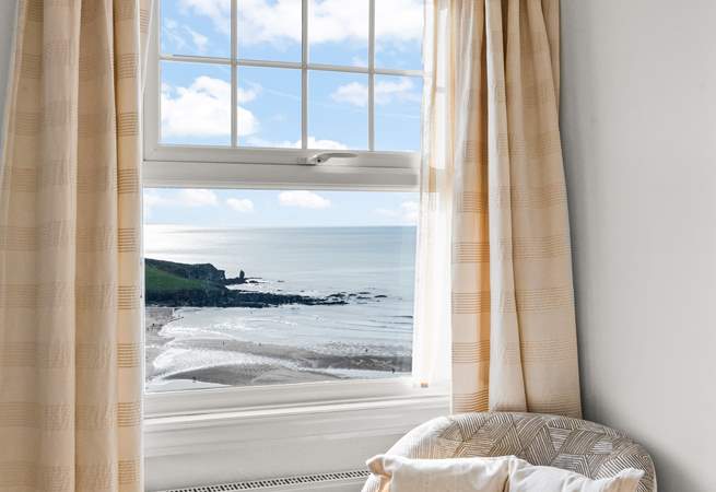 Peeking out of the window from bedroom 2.