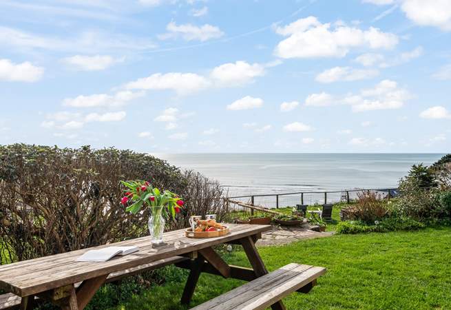 Enjoying a good book or a quick snack sat here taking in the breathtaking view.