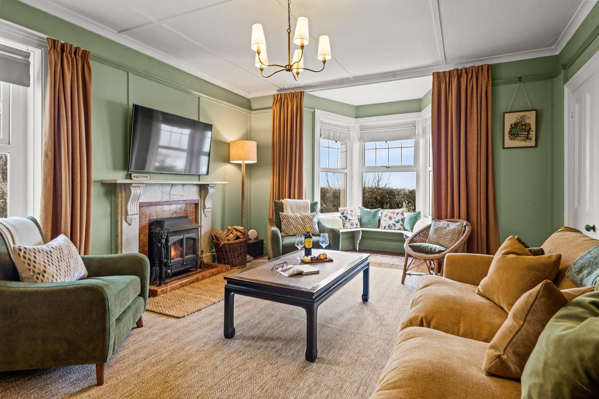 The living-room is spacious yet homely. Perfect for those cosy nights in.