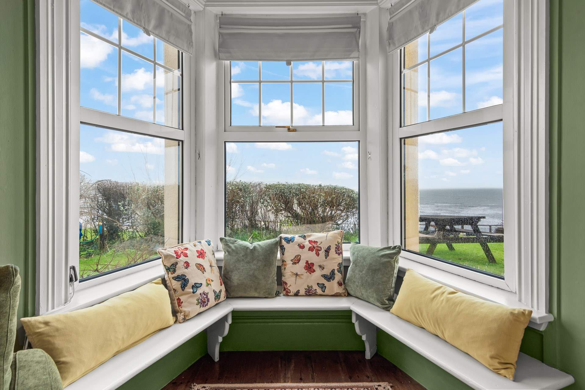 What incredible views from the window in the living-room.