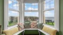 What incredible views from the window in the living-room.