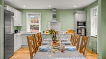 Feasting together is such a pleasure. Chef will enjoy whipping up a feast in the large and well-equipped kitchen.