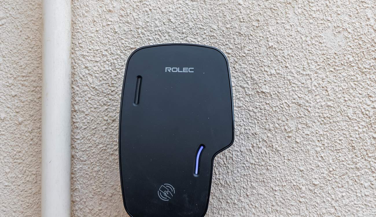 Shared EV charging point can be found in the courtyard.