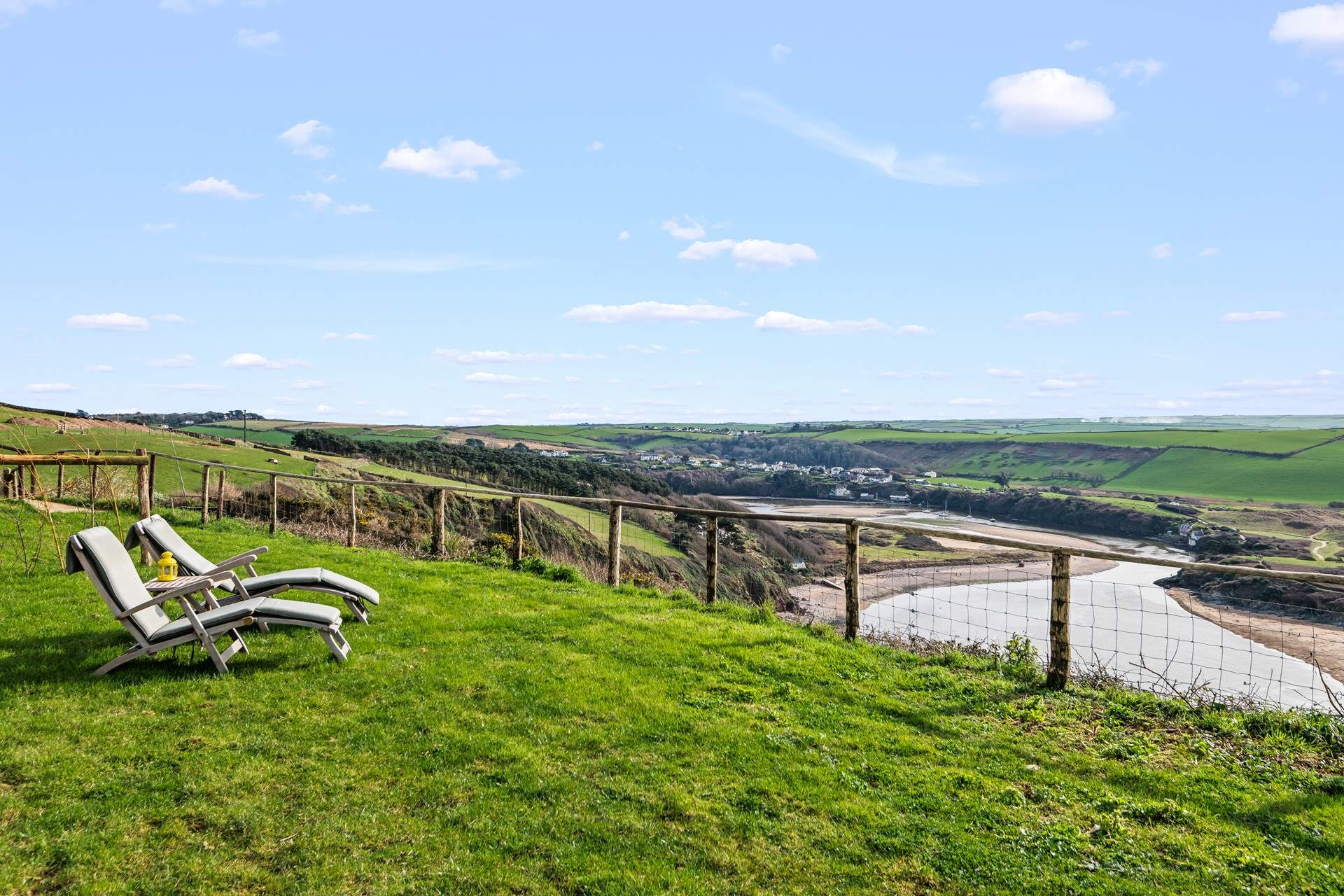 Sink back into the sun loungers and soak up the views in the sun, bliss.