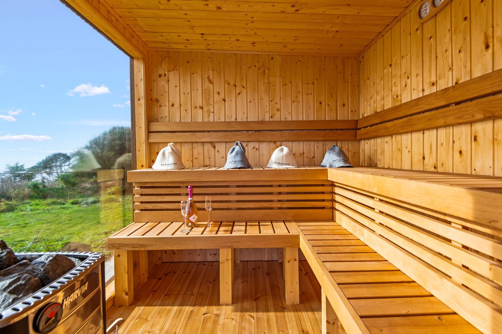 The spacious sauna will leave you feeling cleansed and ready to go again.