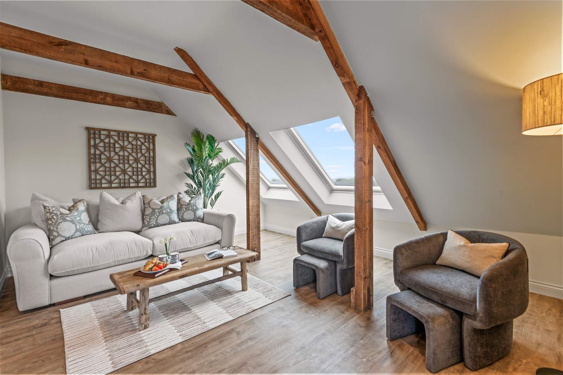 The sitting-area is cosy and welcoming.