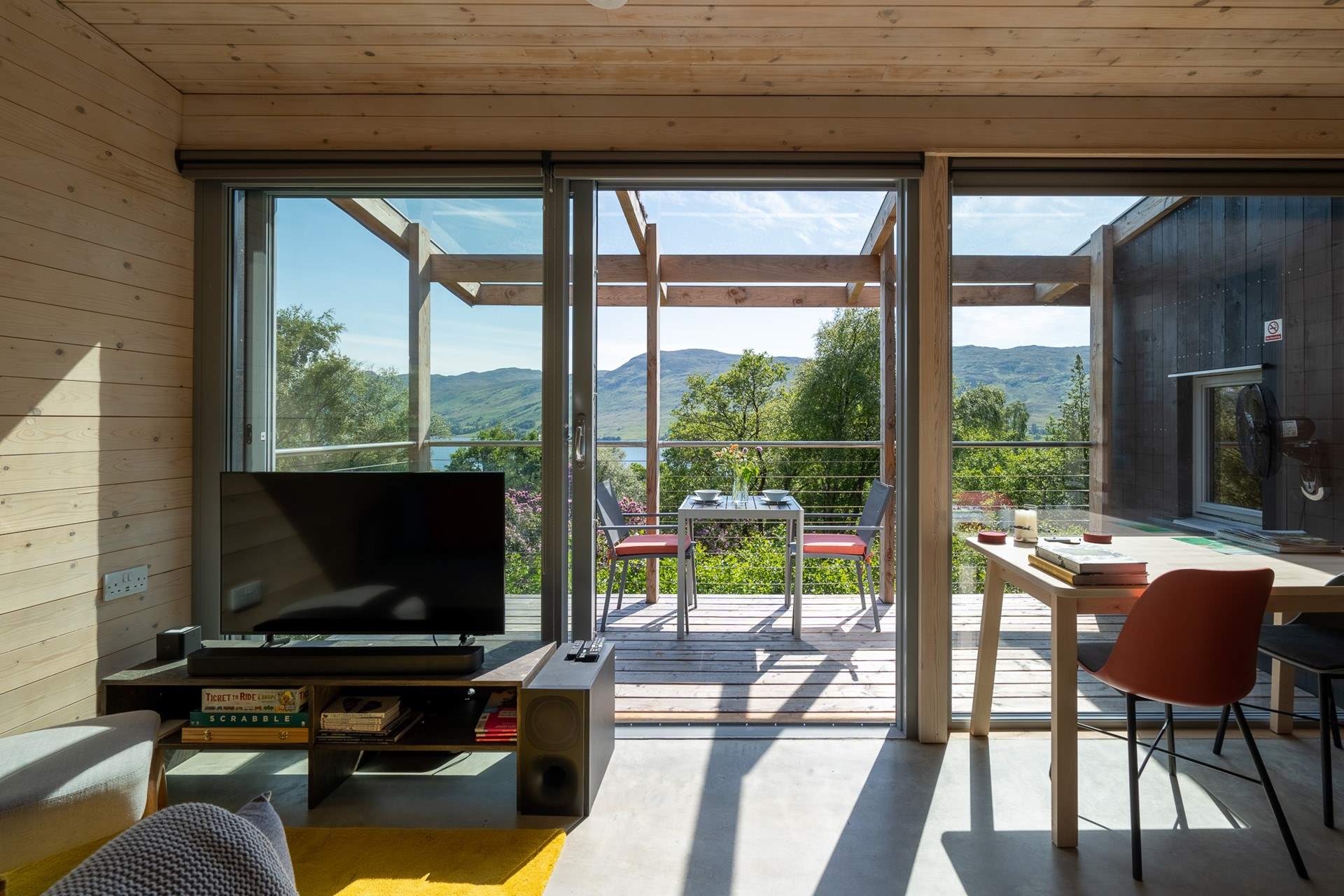 A beautifully crafted cabin, wrapped in ancient forests.